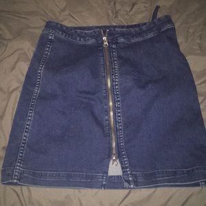 Free people high wasted zipper skirt